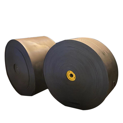 ISO340 EP Brandvertragend Koolmijntransportband in zwart rubber voor hoge temperatuur