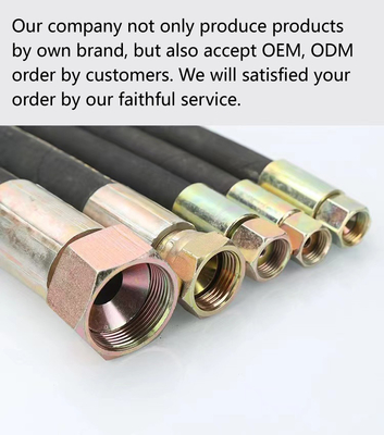 1 2 3 inch Flexible Geflechte Versterkte Warmteafgifte Brandstof olie slang Rubber Assembly OEM