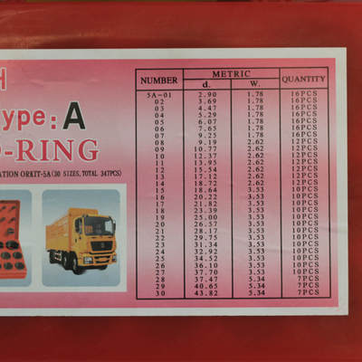 Hoogtemperatuurbestendige O-ring box service set voor NBR hydraulische cilinder