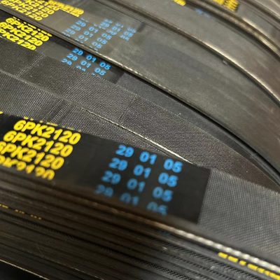 Vervaardiging van 6PK poly rubber V riemen voor automobiel