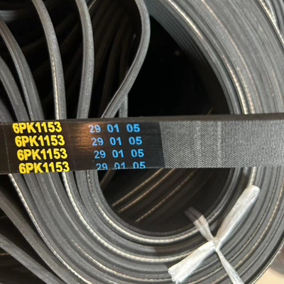 Vervaardiging van 6PK poly rubber V riemen voor automobiel