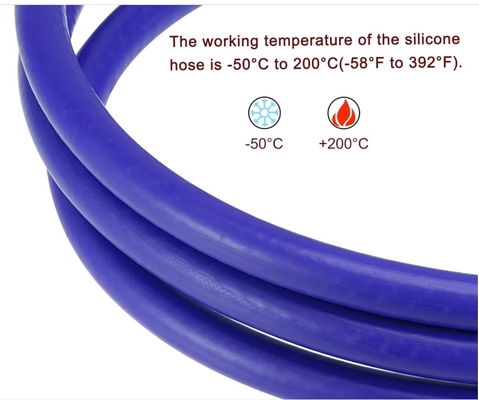 Hoogtemperatuurbestendig Flexibel 20mm 22mm 24mm 25mm 30mm Extrusie Vacuüm Geflechte Versterkte Verwarming Silicone Slang