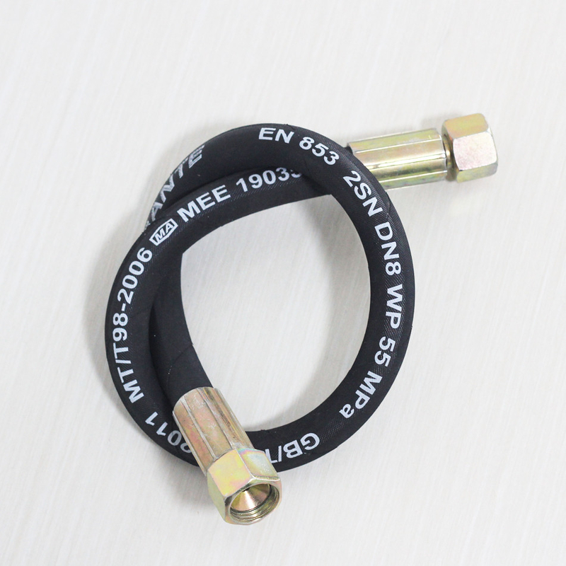 Flexibel gevlochten versterkt warmteafvoer brandstof olie slang rubber assemblage 1 2 3 inch